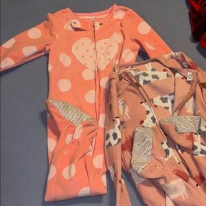 Pink Polka Dot Baby Onesie with Heart